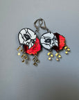 Phantom Skeleton Mask Earrings